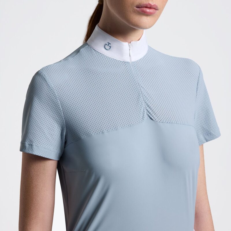 Поло турнірне жіноче CT Perforated Jersey Inserts від Cavalleria Toscana