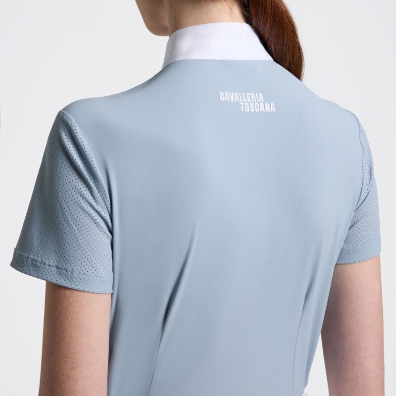 Поло турнірне жіноче CT Perforated Jersey Inserts від Cavalleria Toscana