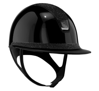 Шолом 2.0 MissShield Shadow Glossy Crystal Fabric Swarovsks Black від Samshield